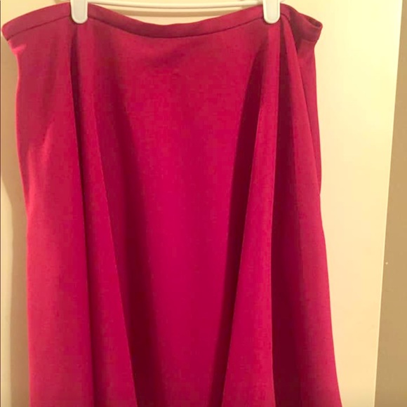 Chelsea & Theodore Skirts Red Flare Skirt Poshmark